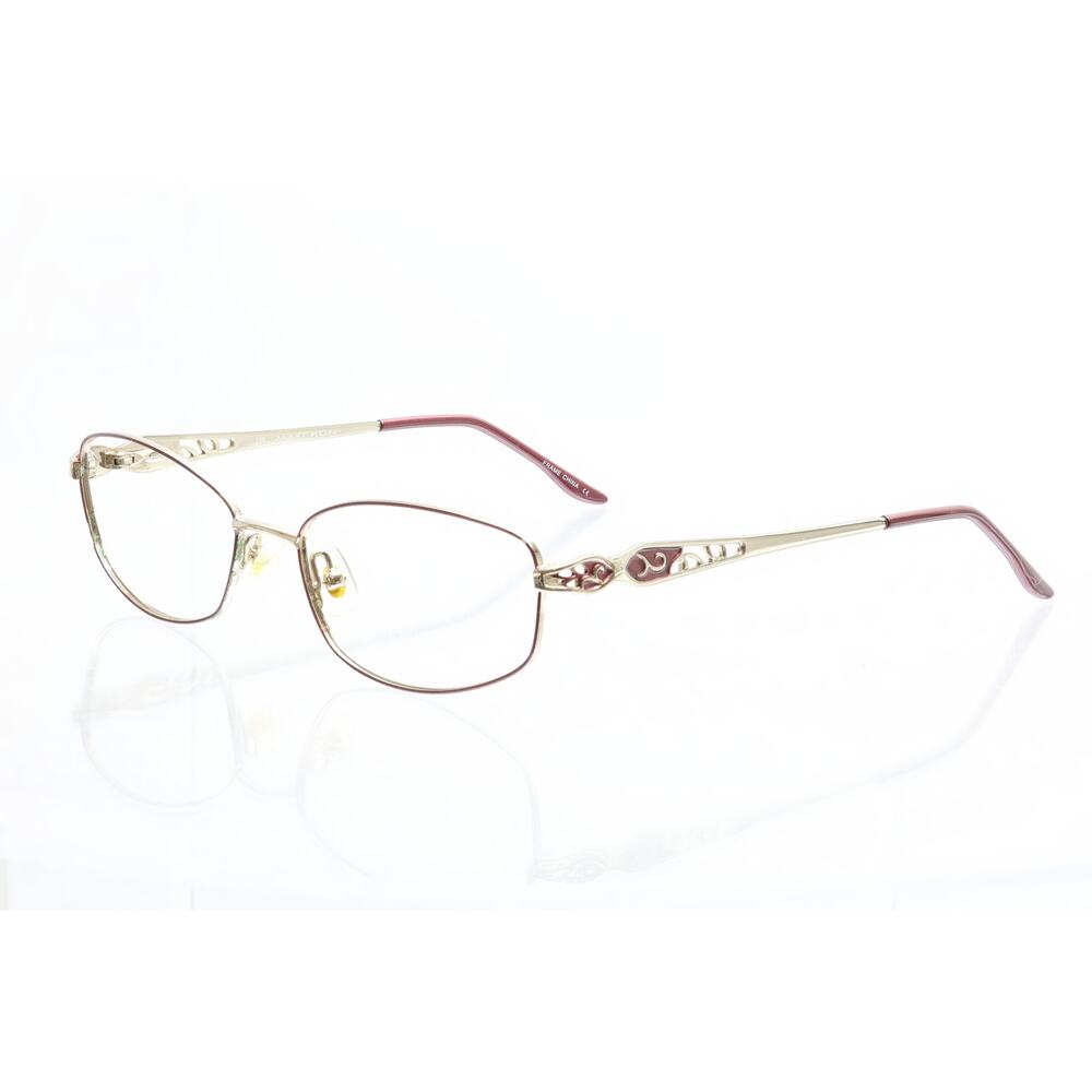 Marchon Tres Jolie 135 Burgundy Wine 53-17-135mm Eyeglasses FRAMES ONLY - GOOD